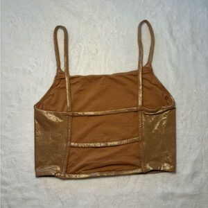 Skims Open Back Gold Tank XS